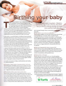 Birthing your baby